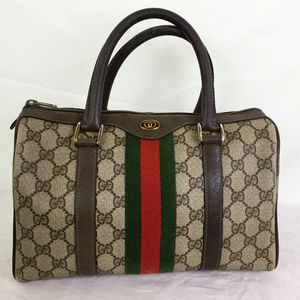 80s Gucci Speedy Racing Stripe Supreme Web GG Bag